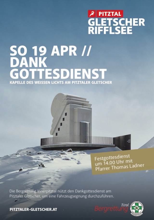 Dankgottesdienst am Pitztaler Gletscher - 19.04.2026