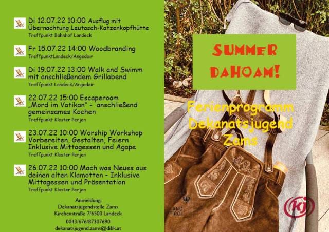 Sommerprogramm