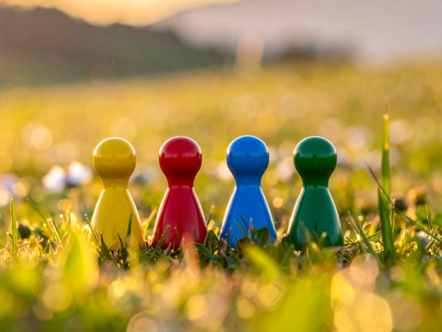 bunte Spielfiguren 