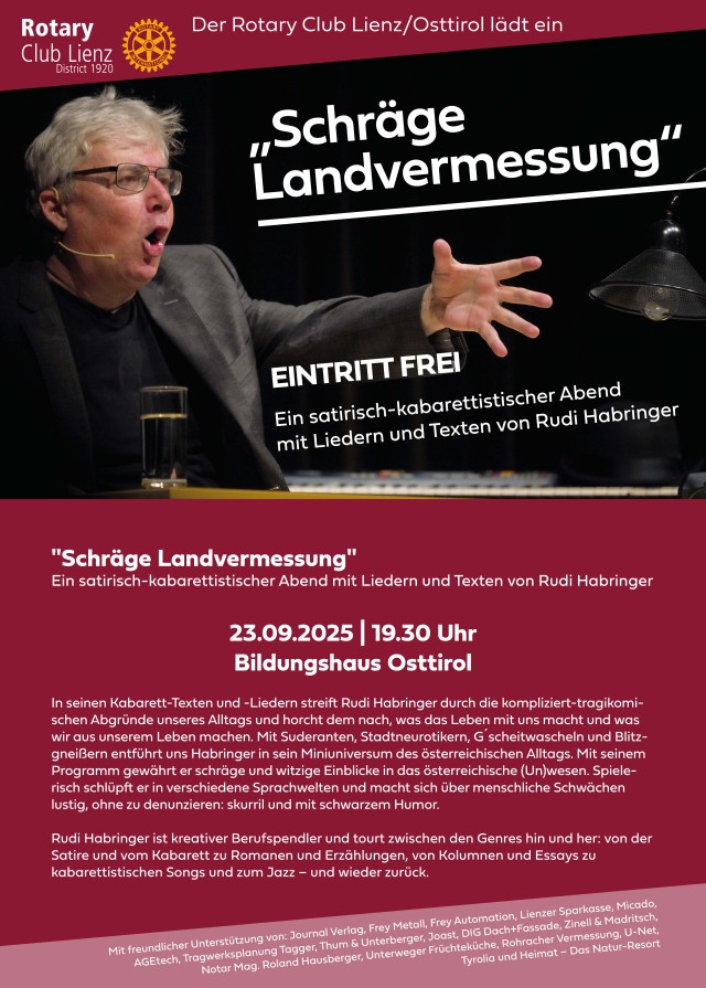 Schräge Landvermessung