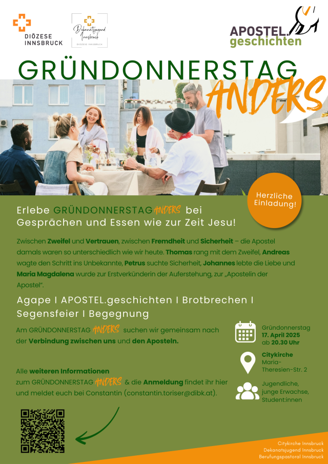 GRÜNDONNERSTAG ANDERS