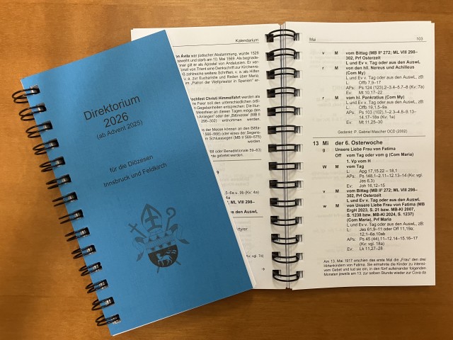 Direktorium 2026 (Quelle: Büro Generalvikariat)