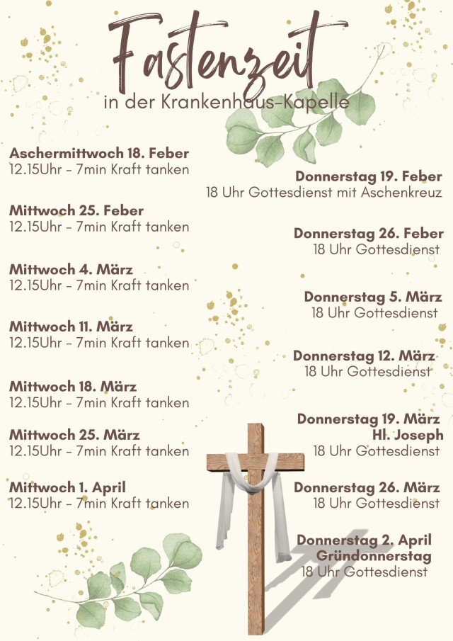 Gründonnerstagsliturgie im BKH Lienz