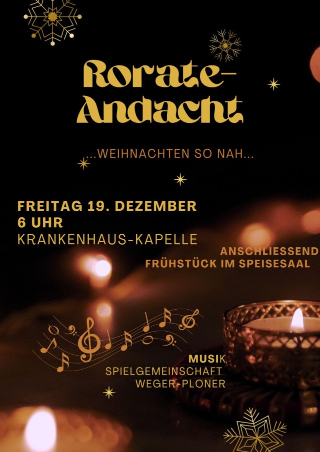 Rorate-Andacht in der Krankenhaus-Kapelle