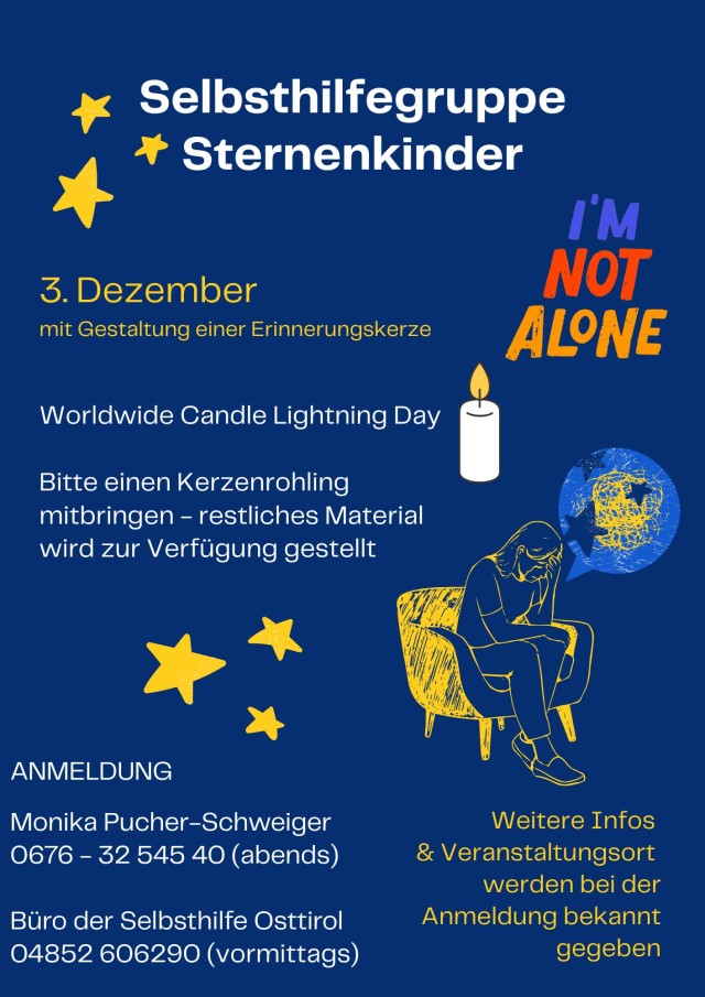 Sternenkinder Erinnerungskerze gestalten