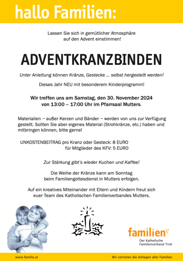 Adventkranzbinden