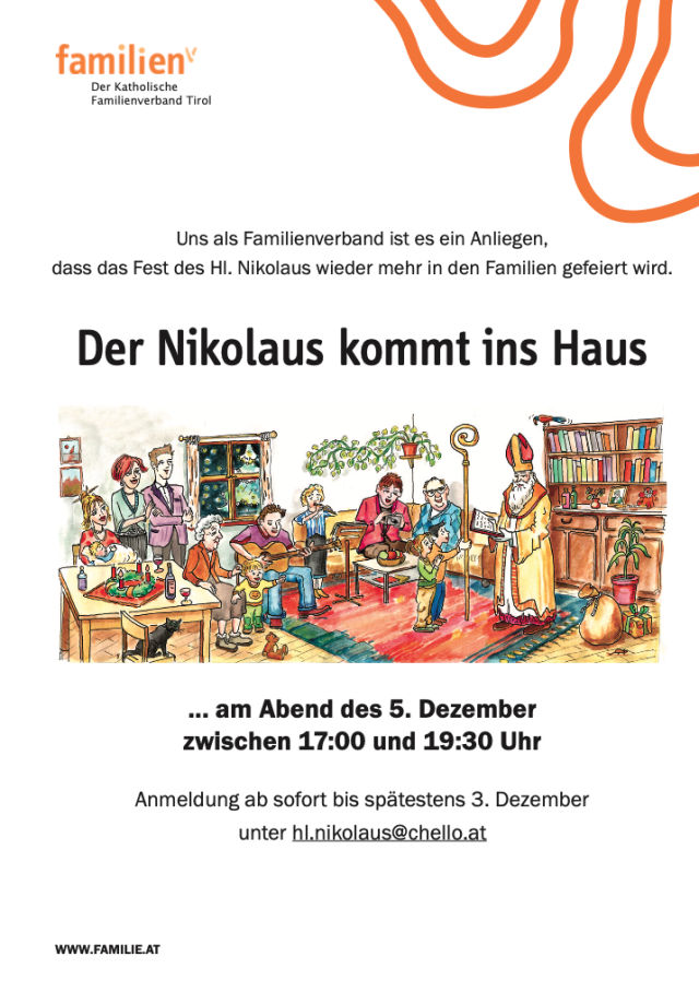 Der Nikolaus kommt ins Haus